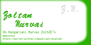 zoltan murvai business card